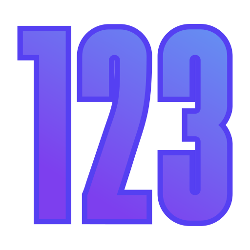123 Icône gratuit 123 Icône gratuit