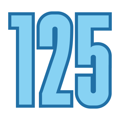 125 icono gratis