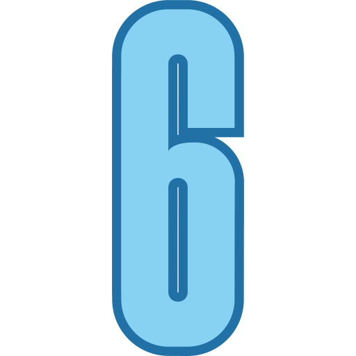 six Icône gratuit six Icône gratuit
