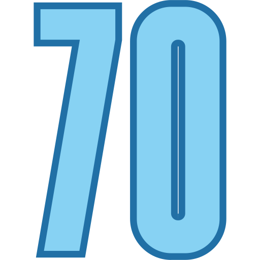 70 Icône gratuit 70 Icône gratuit