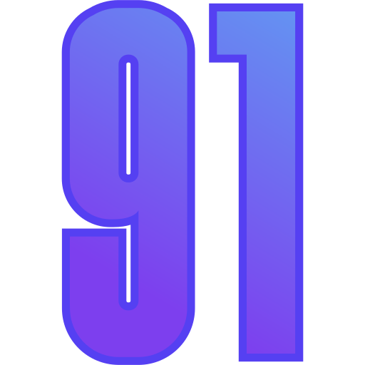 91 Icône gratuit 91 Icône gratuit