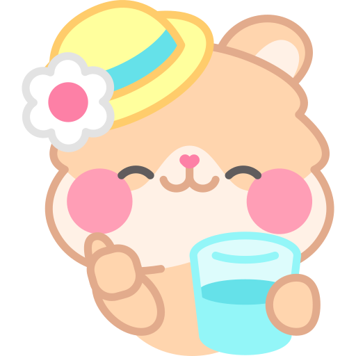 Drink water free sticker