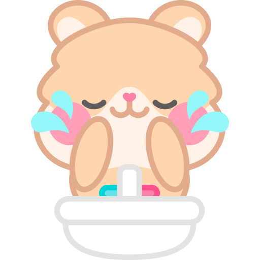 Wash face free sticker Wash face free sticker