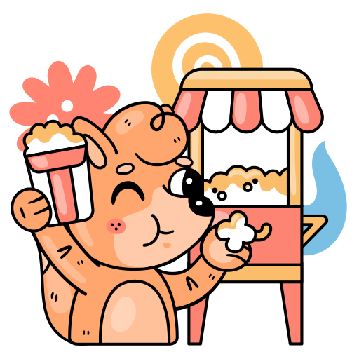 Pop corn free sticker Pop corn free sticker
