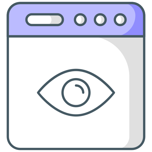 visión icono gratis