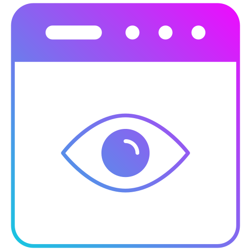 visión icono gratis