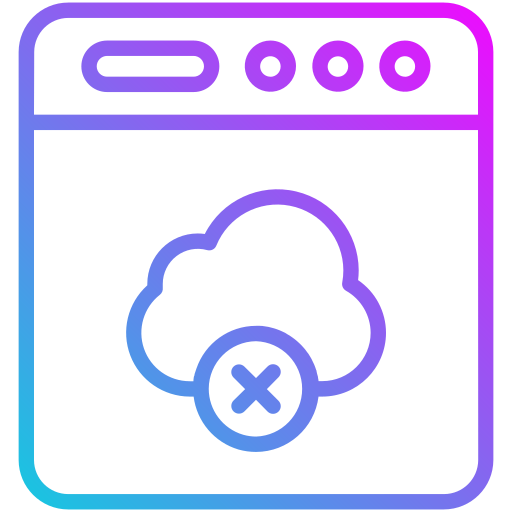 nube bloqueada icono gratis