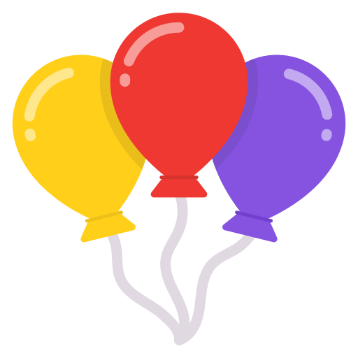 Balloons free icon
