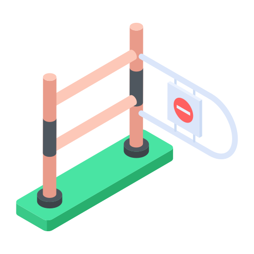 barrera icono gratis