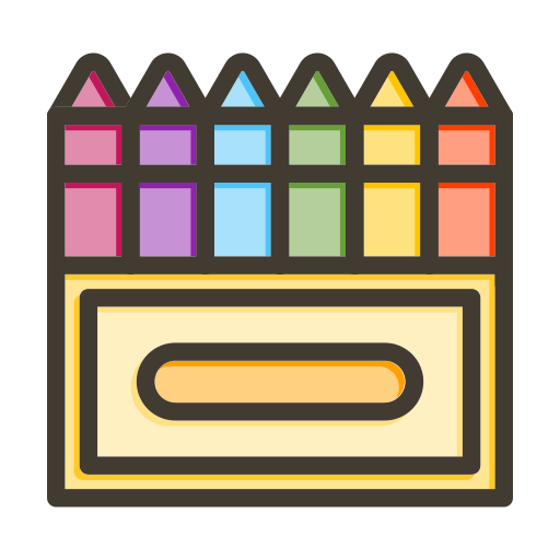 lápices de color icono gratis