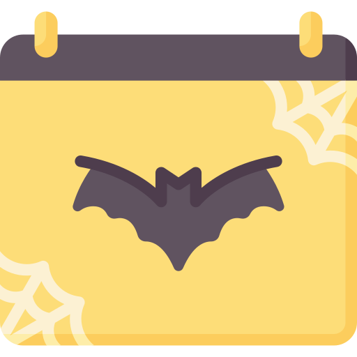 calendario de halloween icono gratis