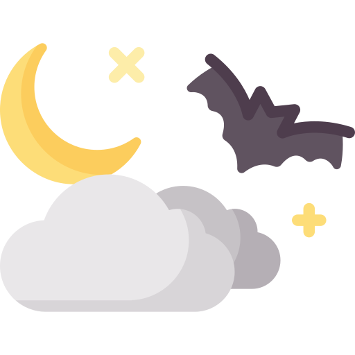 clima de halloween icono gratis