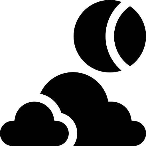 bewölkte nacht kostenlos Icon
