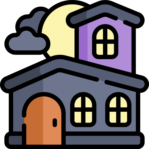 maison hantée Icône gratuit