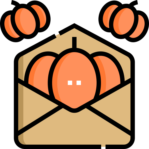 correo de halloween icono gratis