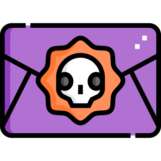 correo de halloween icono gratis