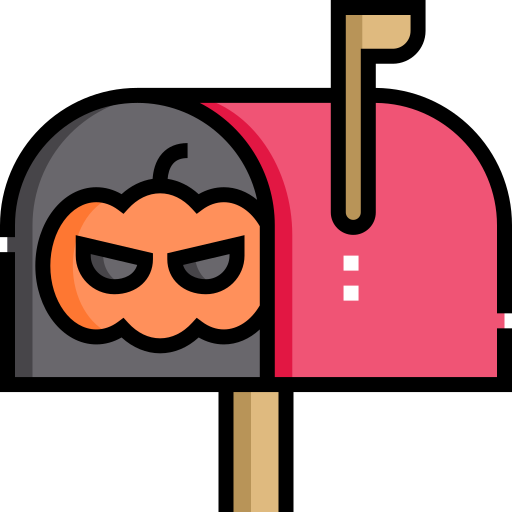 correo de halloween icono gratis