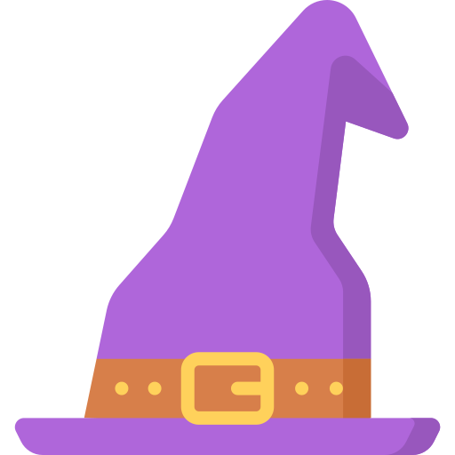 sombrero de bruja icono gratis