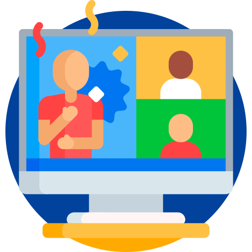 professeur en ligne Icône gratuit