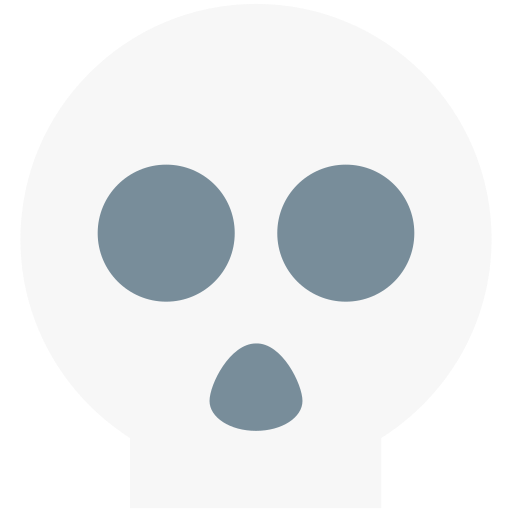 calavera y huesos icono gratis