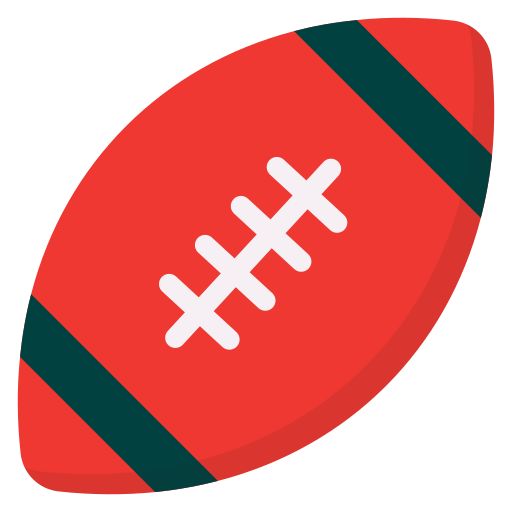 pelota de rugby icono gratis