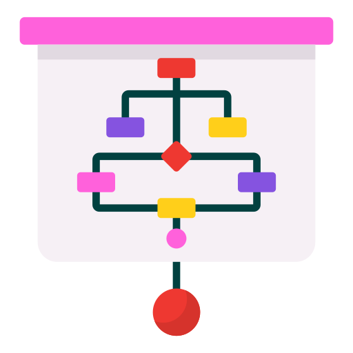 diagrama de flujo icono gratis