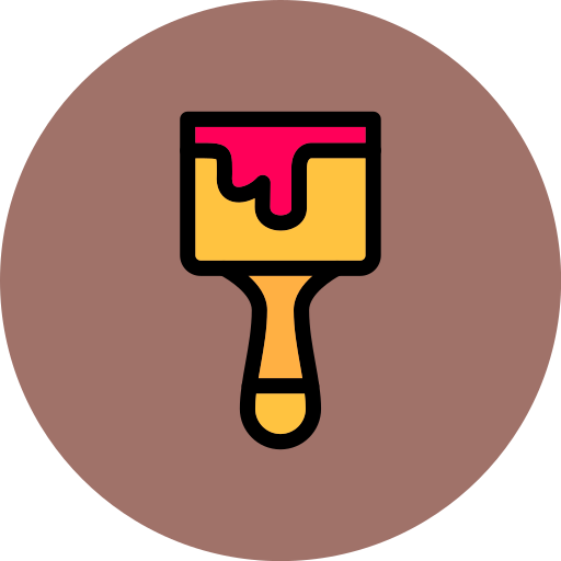 cepillo de pintura icono gratis