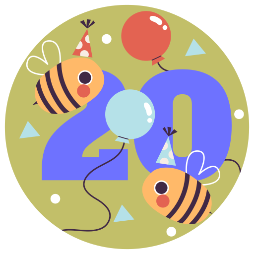 Twenty free sticker Twenty free sticker