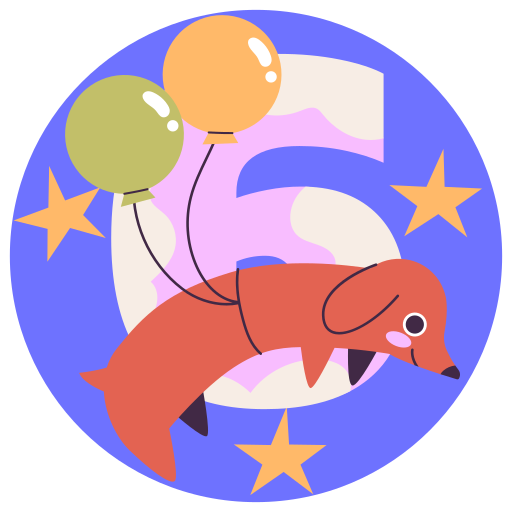 Six free sticker Six free sticker