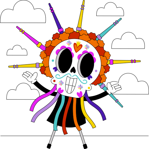 catrina gratis sticker