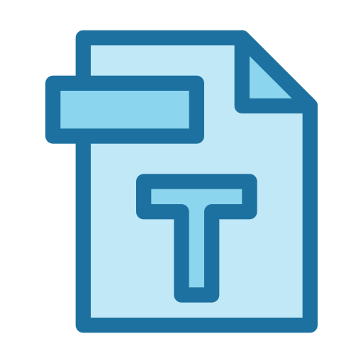 Text - Free files and folders icons