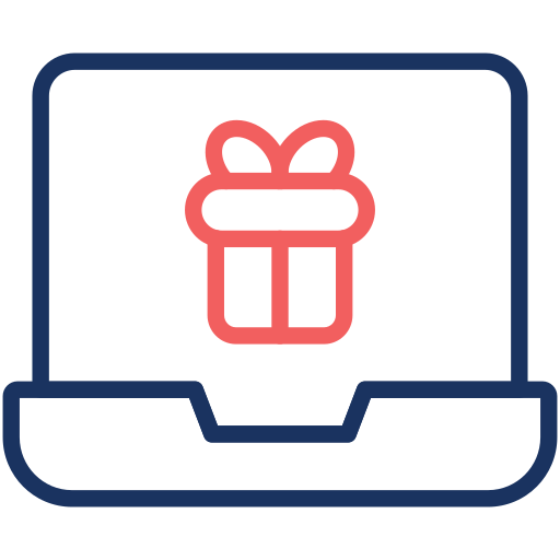 caja de regalo icono gratis