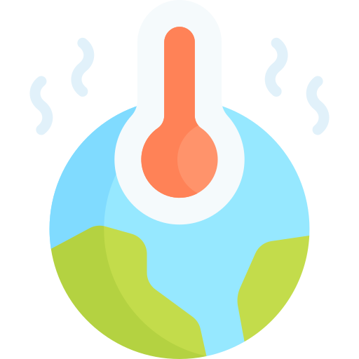 le réchauffement climatique Icône gratuit