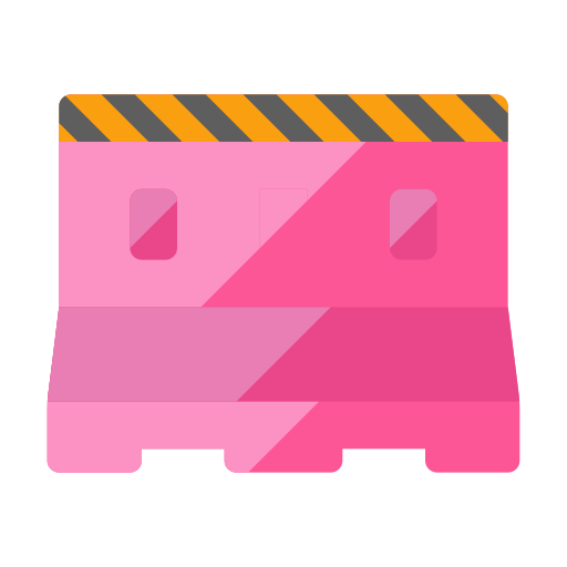 Traffic barrier free icon