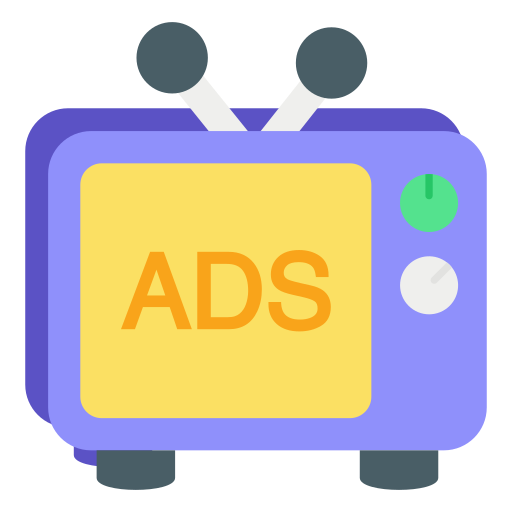 anuncio de televisión icono gratis