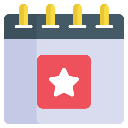 calendario de eventos icono gratis