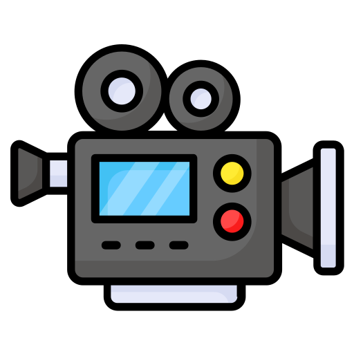 camara de cine icono gratis