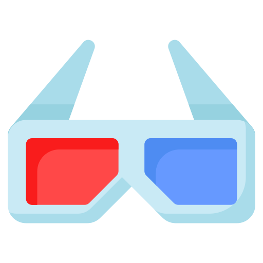 gafas 3d icono gratis