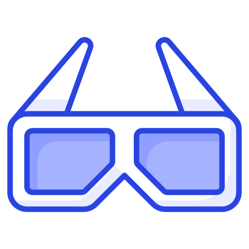 gafas 3d icono gratis