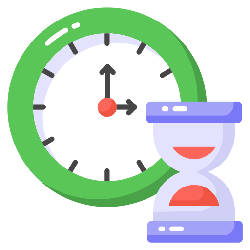 gestión del tiempo icono gratis