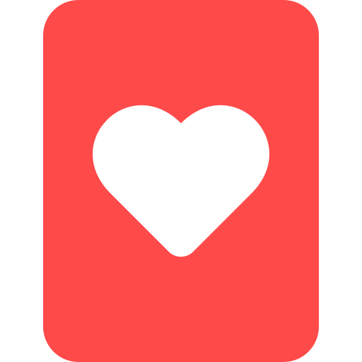 tarjeta de corazon icono gratis