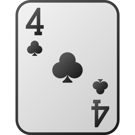 Four of clubs - Free gaming icons