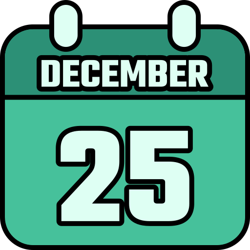 25 de diciembre icono gratis