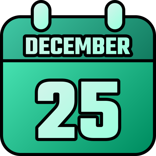 25 de diciembre icono gratis