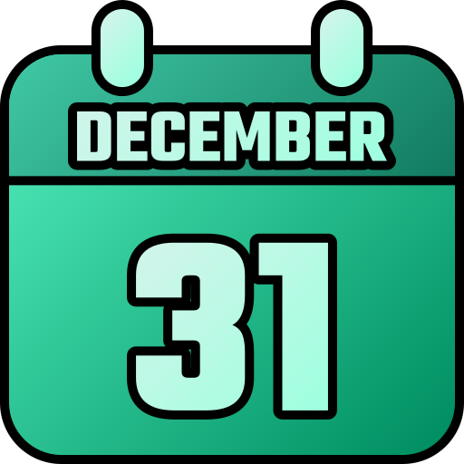 31 de diciembre icono gratis