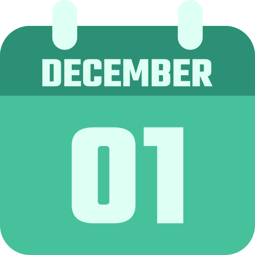 December 1 - Free time and date icons