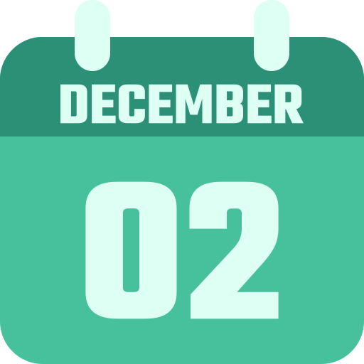 2 de diciembre icono gratis