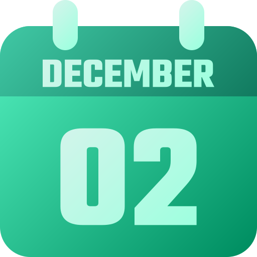 2 de diciembre icono gratis