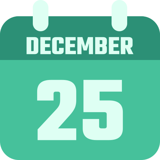 25 de diciembre icono gratis