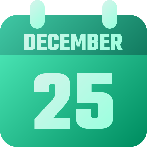 25 de diciembre icono gratis